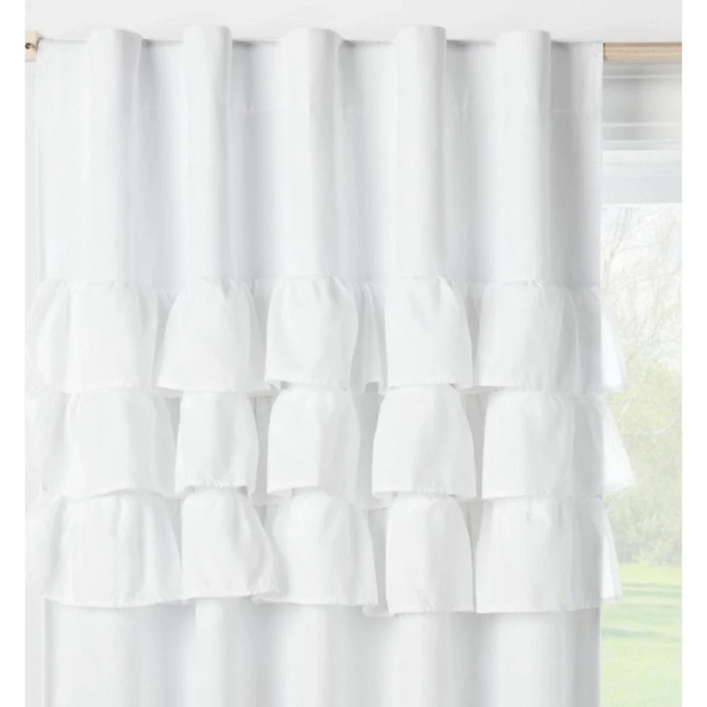 Ruffle Blackout Kids' Curtain Panel - Pillowfort